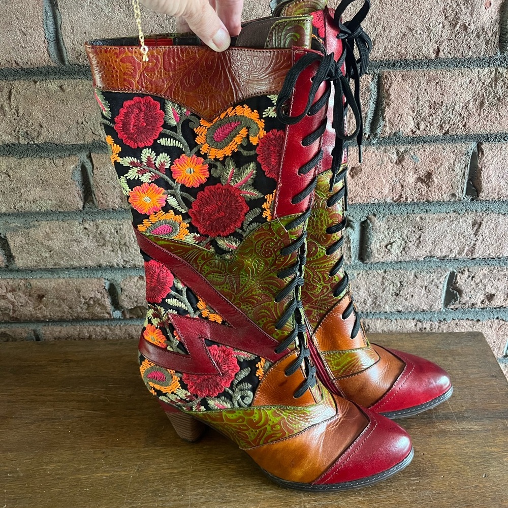 L'artiste Spring Step Womens Boots Size 41 Boho Retro. US 10